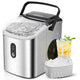 【Shipping on June 8th】EUHOMY Countertop Ice Maker Machine with Handle 26.3lbs per Day 9 Bullet in 6 Mins