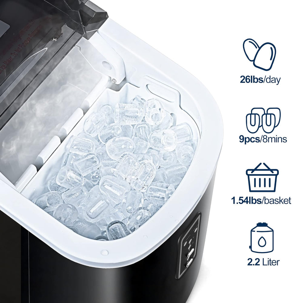 
                      
                        EUHOMY 15'' Bullet Quiet Easy to Clean Ice Maker Machine - Euhomy
                      
                    