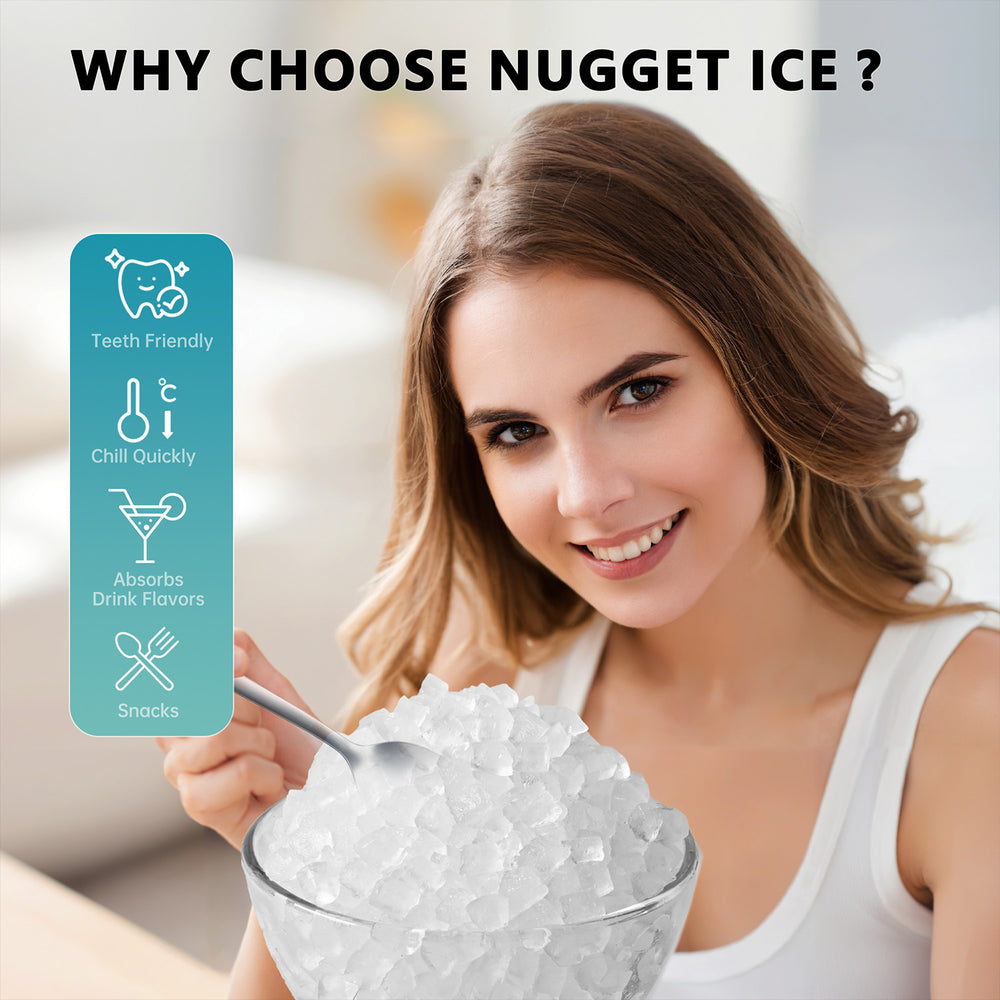 
                      
                        EUHOMY Portable Nugget Ice Maker Countertop Auto-Cleaning Sonic - Euhomy
                      
                    