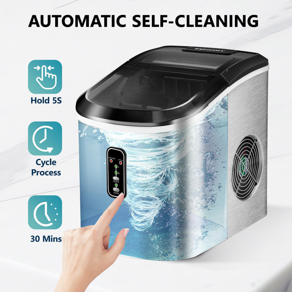 
                      
                        EUHOMY Smart Ice Makers Countertop 26lbs Self-Cleaning Portable
                      
                    